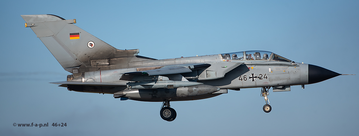 Panavia  Tornado ECR  46+24    c/n-818/GS257/4324   TLG51  at Leeuwarden  24-10-2024