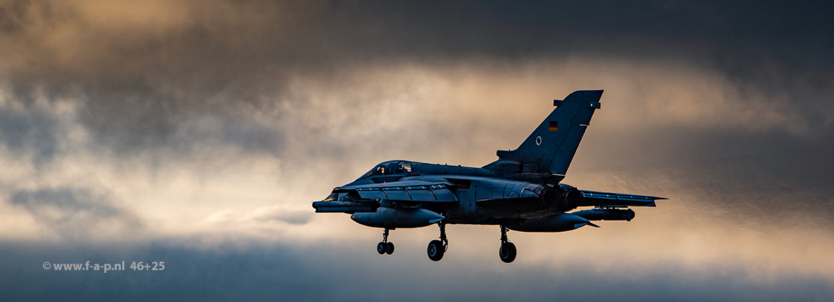Panavia  Tornado ECR  46+25    c/n 821/GS258/4325   TLG51  at Leeuwarden 30-10-2024