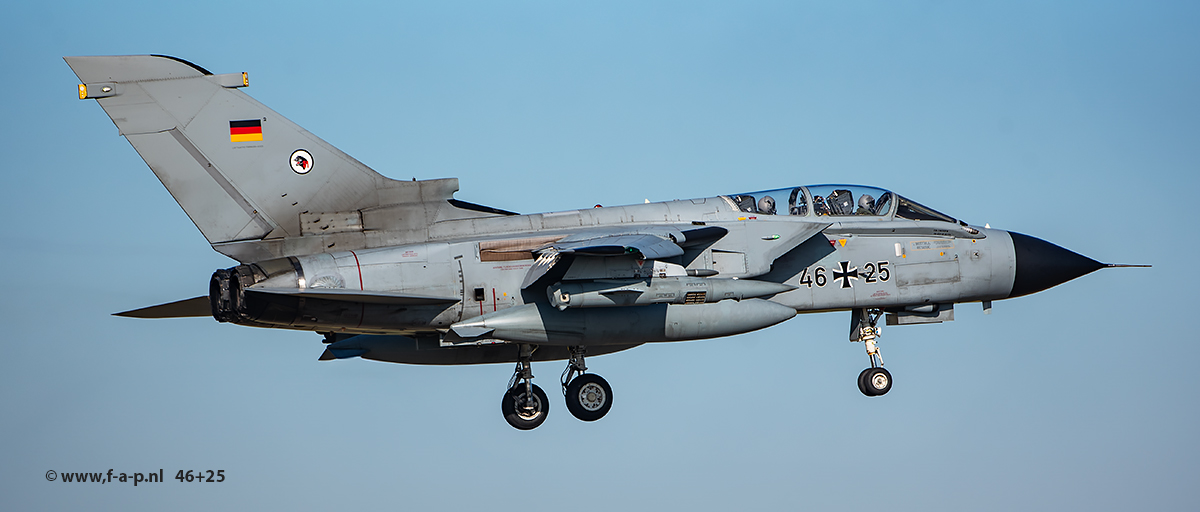 Panavia  Tornado ECR  46+25    c/n 821/GS258/4325   TLG51  at Leeuwarden  24-10-2024