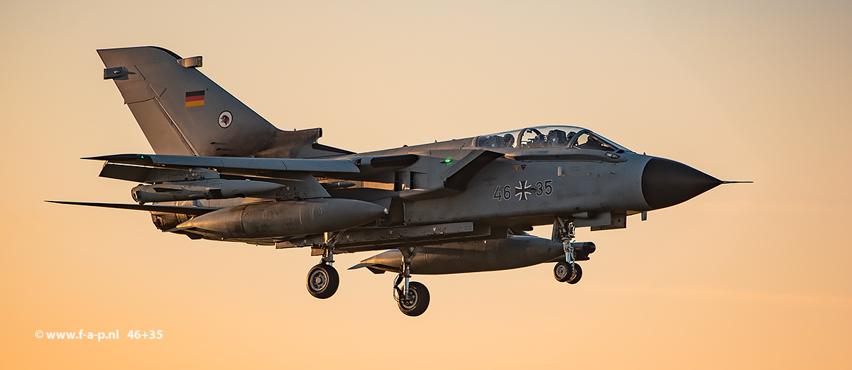 Panavia  Tornado ECR  46+35     c/n-848/GS268/4335   TLG51  at Leeuwarden  05-11-2024