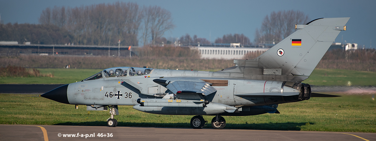 Panavia  Tornado ECR  46+36      c/n- 851/GS269/4336   TLG51  at Leeuwarden 05-11-2024