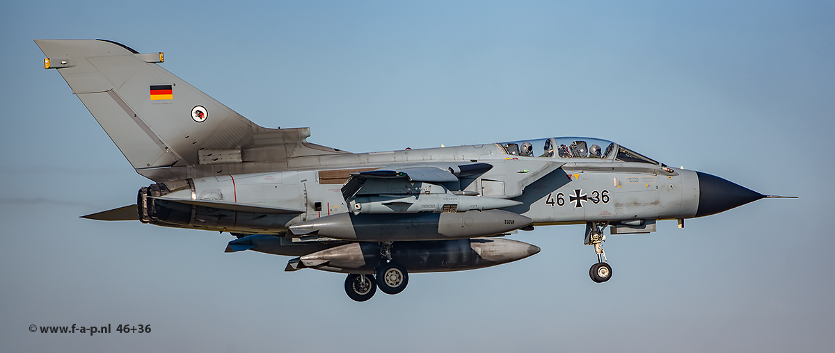 Panavia  Tornado ECR  46+36      c/n- 851/GS269/4336   TLG51  at Leeuwarden  24-10-2024