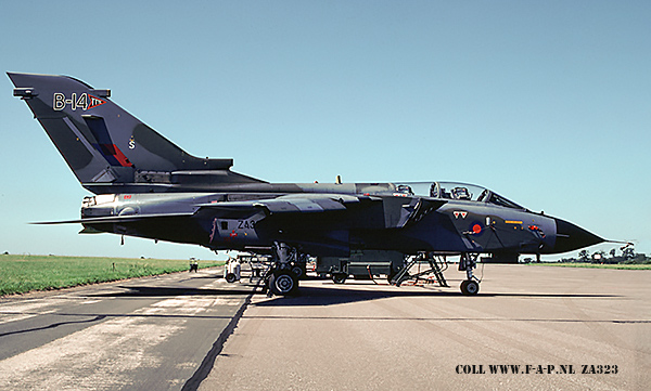 Panavia Tornado GR.1   ZA323 TTTE, coded 'B-14' Based at   RAF at Cottesmore