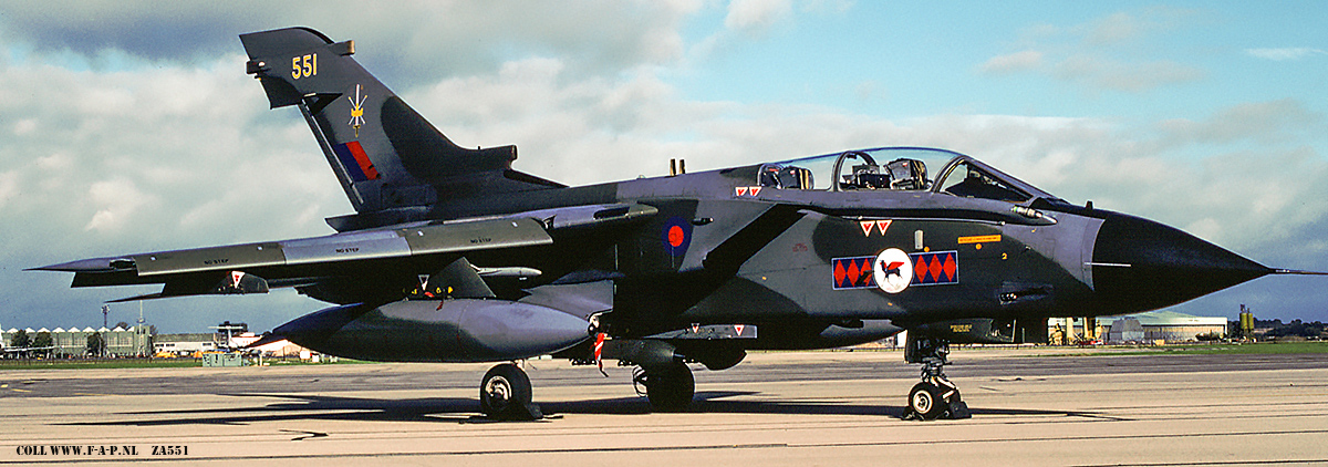 Panavia Tornado GR1  ZA551  c/n-BT018/3035/67 TWCU - Tactical Weapons Conversion Unit  45-Sqn/TWCU