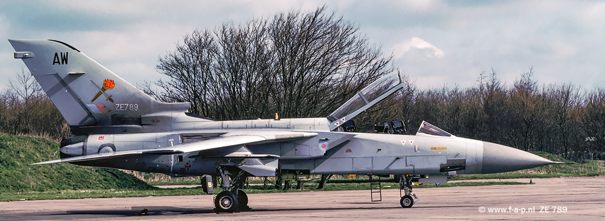 Panavia Tornado F3  ZE 789   c/n- AS065  AW  56(R) Squadron Royal Air Force. At Leeuwarden