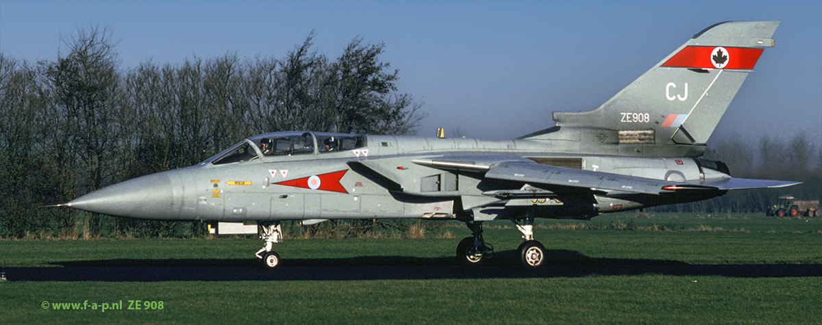 Panavia Tornado F3  ZE 908 CJ  5-Sqn  Royal Air Force At Leeuwarden September 1991