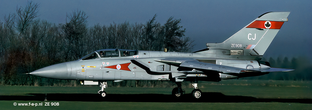 Panavia Tornado F3  ZE 908 CJ  5-Sqn  Royal Air Force At Leeuwarden September 1991