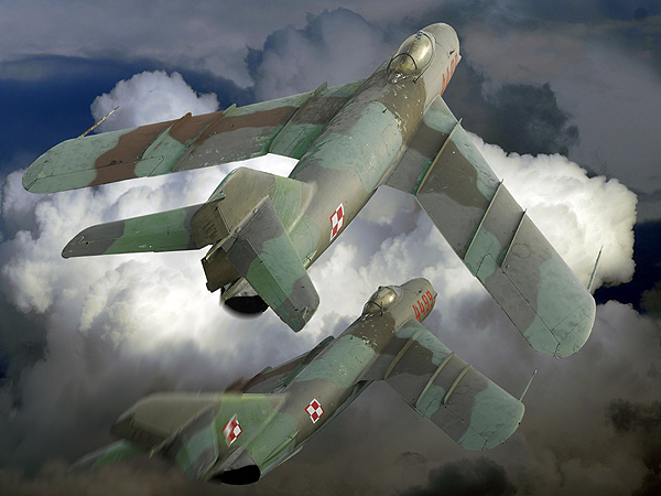 DIGITAL ART  MiG17-PF  Fresco  (Lim6_MR)  4499 and a other  of the 28 SPLM   Polish Air Force