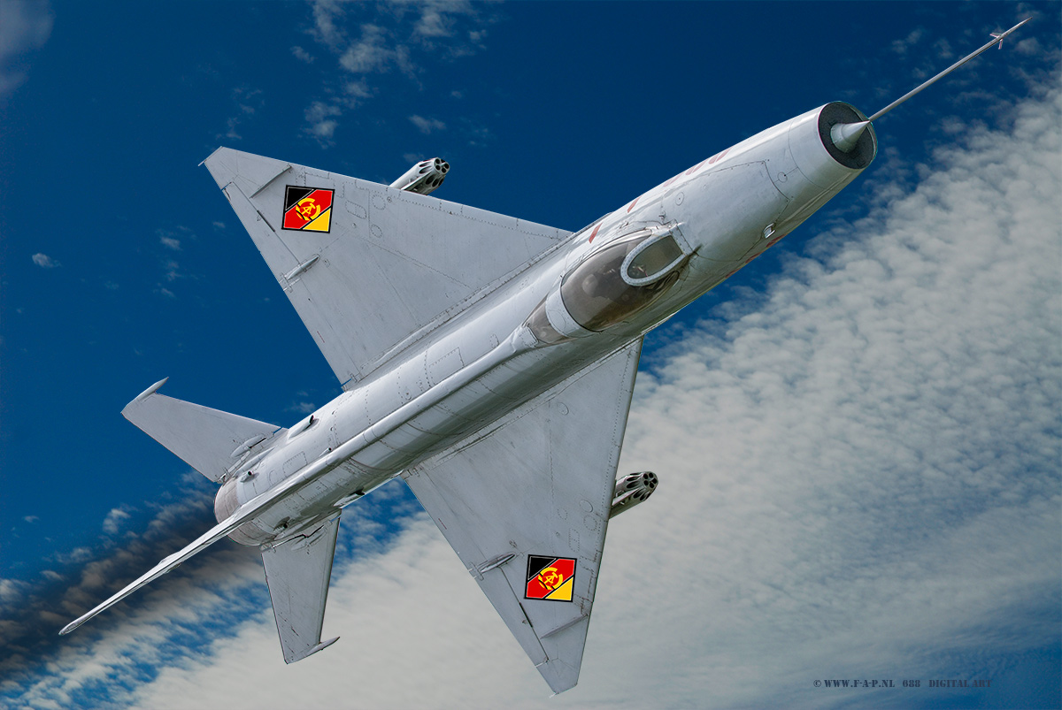 MiG-21-F-13 the 688 c/n-1006 JG-3 NVA Museum Hannover Laatzen.12-08-2007  Digital Art