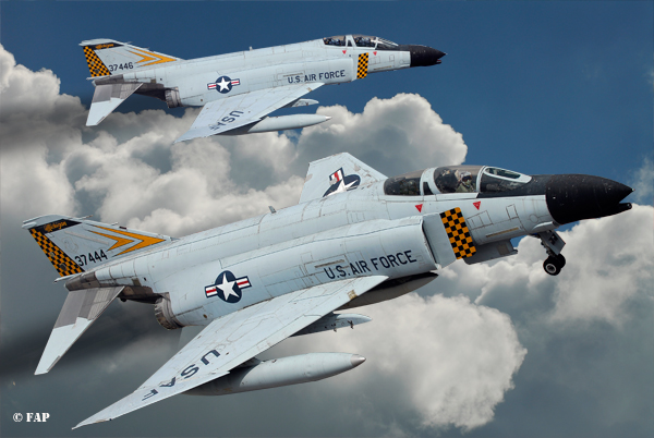 Digital Art  of Phantom F-4C 17 Mc  the 63-(7)446 also seen as and the 63(7)444 but this A/C  crashed at 05-12-1969 of 171-st FIS Michigan Air National Guard, Now at Technik Museum Speyer  