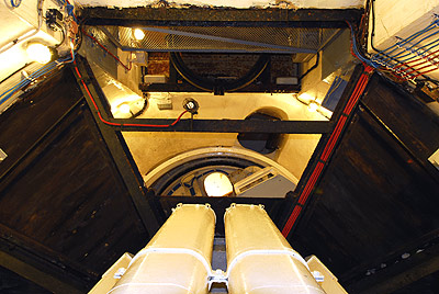 The cannon from  underneath.