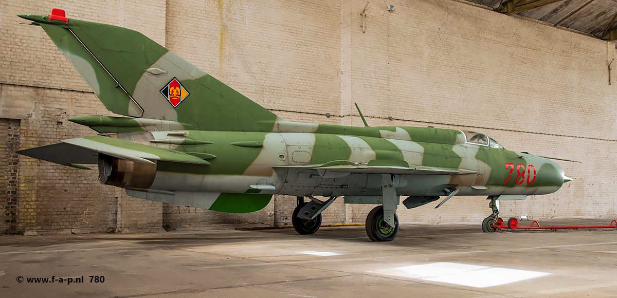 Mikoyan-Gurevich MiG-21SPS (PFM)        780  c/n94A4310   ex NVA  Now at Grossenhain 06-07-2007