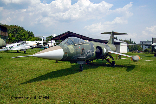 MBB - F-104G Starfighter   21+64   c/n-683-7033  WTD-61 (Wehrtechnische Dienststelle 61)  at  now at  RepT�r Museum of Szolnok Hungaria   12-07-2024