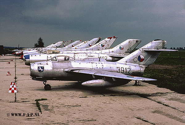 Line Up Vyskov MiG 15, Mig 19, Mig 21  Vyskov  01-09-2002