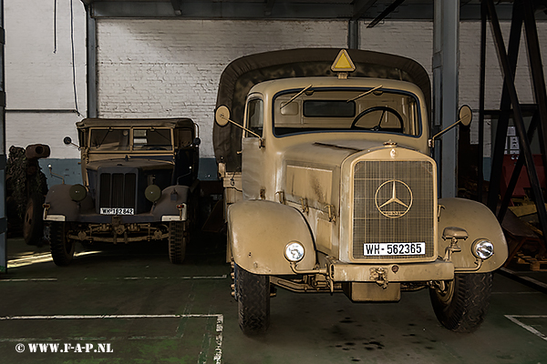  Hanomag SdKfz 11 leichter Zugkraftwagen 3t the WH-162842 and  Mercedes-Benz L 4500 - Fahrzeuge-der-Wehrmacht.the WH-562365  Juterbog Altes Lager 15-04-2018