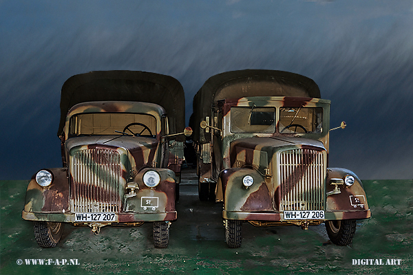 Opel Blitz - Fahrzeuge-der-Wehrmacht.the WH-127206-and 7  Juterbog Altes Lager 15-04-2018
